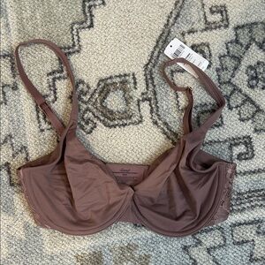 Soma Women's Lace Trim Bra in French mauve